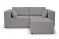 Sofa nierozkładana POLLY 2ER z pufą - tkanina Hold Me 34 - REDAM MEBLE