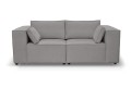 Sofa nierozkładana POLLY 2ER z pufą - tkanina Hold Me 34 - REDAM MEBLE