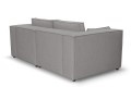 Sofa nierozkładana POLLY 2ER z pufą - tkanina Hold Me 34 - REDAM MEBLE