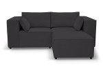 Sofa nierozkładana POLLY 2ER z pufą - tkanina Hold Me 35 - REDAM MEBLE 