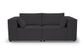 Sofa nierozkładana POLLY 2ER z pufą - tkanina Hold Me 35 - REDAM MEBLE