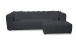 Narożnik BORDOUX 2-LC tkanina Ascot Black - REDAM MEBLE