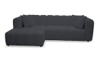 Narożnik BORDOUX LC-2 tkanina Ascot Black - REDAM MEBLE