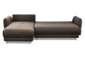 Narożnik LAREDO REC-2BFBK ( MALMO NEW 16 ) - bryła, front, rozłożony