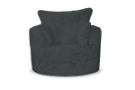 Fotel obrotowy NERO - tkanina Yakety Gun Metal - REDAM MEBLE