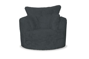 Fotel obrotowy NERO - tkanina Yakety Gun Metal - REDAM MEBLE