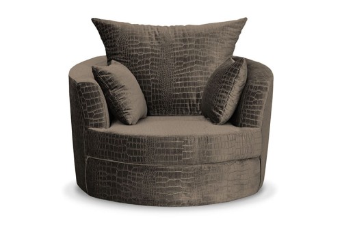 Fotel obrotowy NERO - tkanina velvet Croco 102
