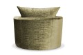 Fotel obrotowy NERO - tkanina velvet Croco 104